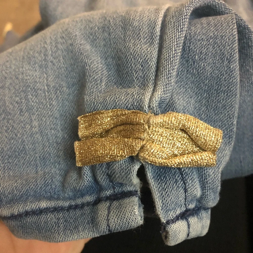 OshKosh Gold Bow Jeans Girls 18mo